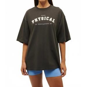 NEW P.E. NATION physical oversized tee in black